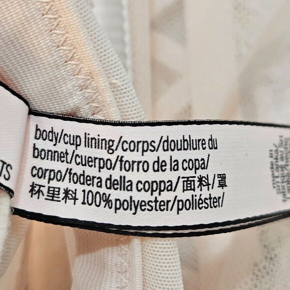 Victorias Secret Floral Embroidery Mesh Bustier Corset Size Medium Pink - Picture 8 of 11